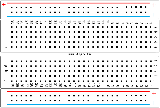 breadboard esp32 